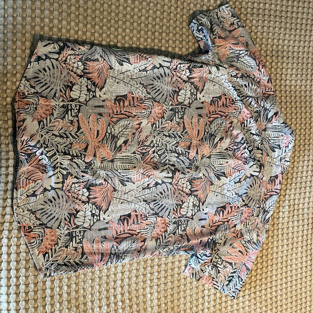 Vessla Tropical Patterned Button Down - image 2